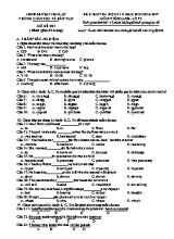 Đề kiểm tra học kỳ II môn Tiếng Anh Lớp 9 - Mã đề 001 - Năm học 2016-2017 - Phòng GD & ĐT Yên Lạc